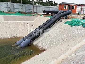 Ponorné axiálne prietokové čerpadlo typu Cangzhou 600 Sled